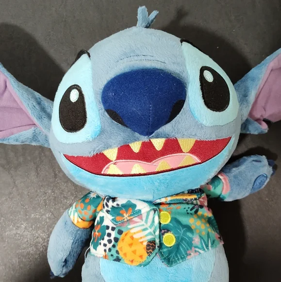 Disney's Lilo & Stitch - Stitch Plush with Hawaiian Shirt, Approximately 13" - Picture 3 of 5